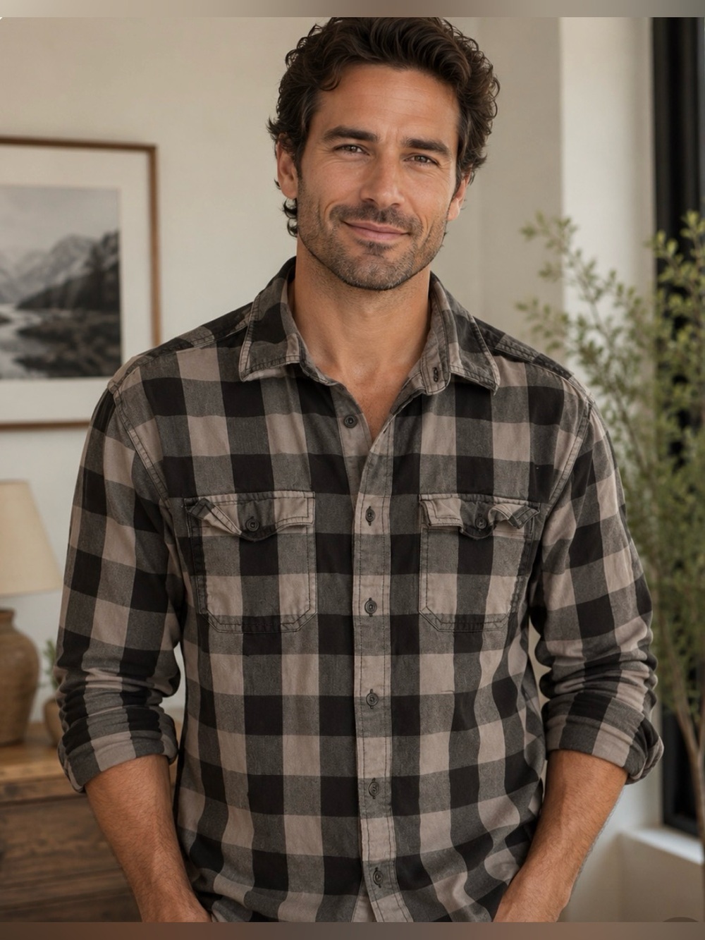 Men’s Plaid Shirt: G. H. Bass & CO